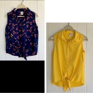 2 X Summer top 🍒🍍🍋, Size S/M